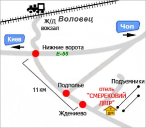 Проїзд Воловец-Жденієво
